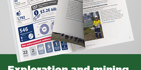Photo of Exploration and mining rehabilitation report