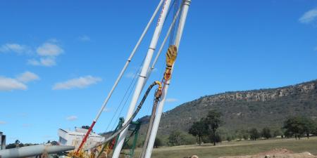 Photo of blind bore drilling shaft