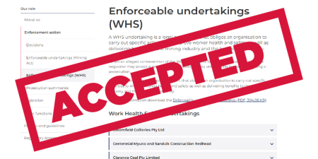 Enforceable undertaking accepted image