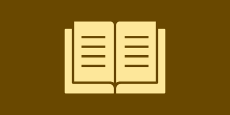 Graphic representing an open book