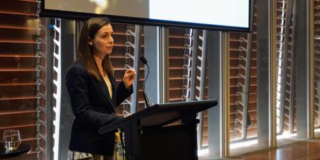 Minister for Natural Resources Courtney Houssos addressed the 130 investors in attendance