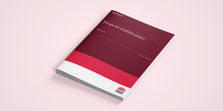 Front cover of the Fires on mobile plant annual report FY2024