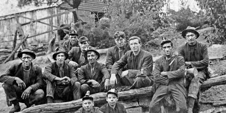miners in Newcastle 1890s