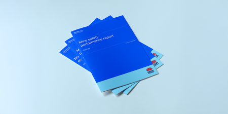 Stacked copies of the Mine safety performance report 2023-24