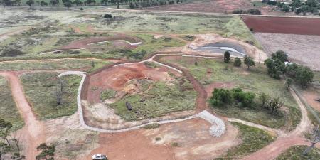 Aerial photo of Leadville mine post remediation works