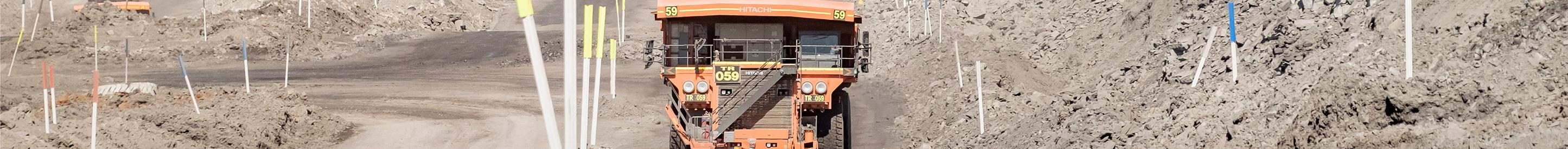 Haul truck at mine