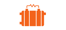 Solid oxide fuel cell icon.