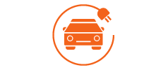 Electric vehicle icon.