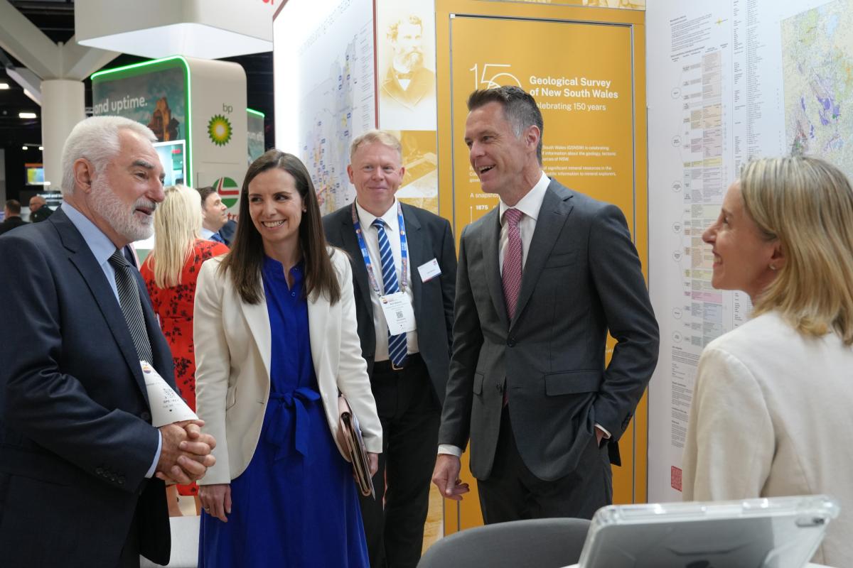 Premier Christopher Minns and Minister Courtney Houssos attending IMARC 2025